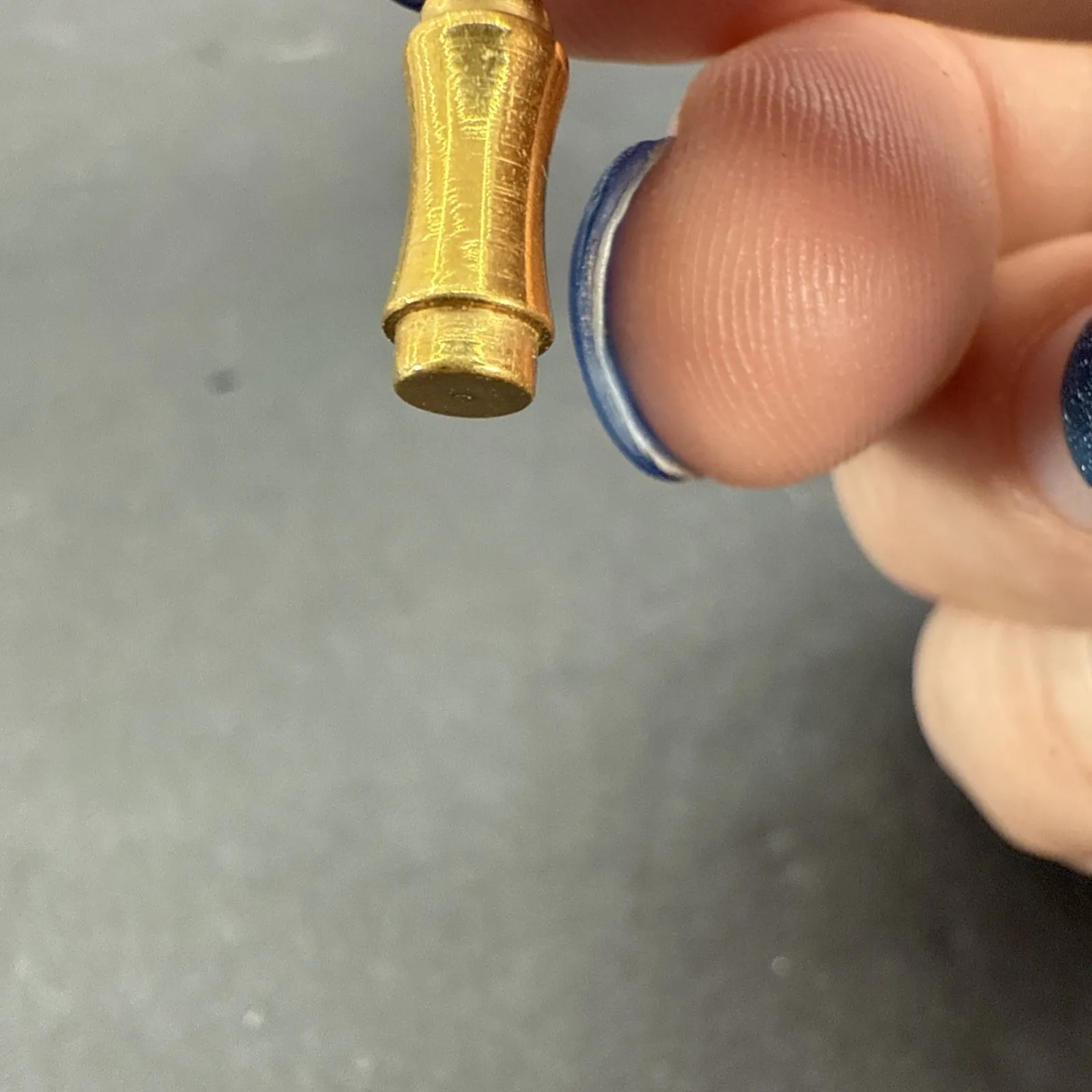 Vintage Krementz Gold Tone Open Heart With Rhinestone Stick Pin Hat Lapel - Image 6