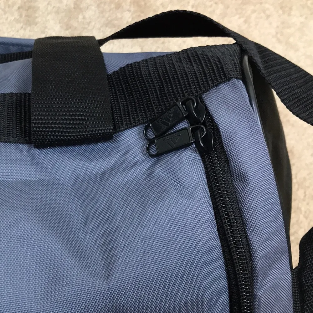 Adidas Athletic Sports Gym Graphic Print Logo Gray Black Peach Multi-Colored Bag - Image 8