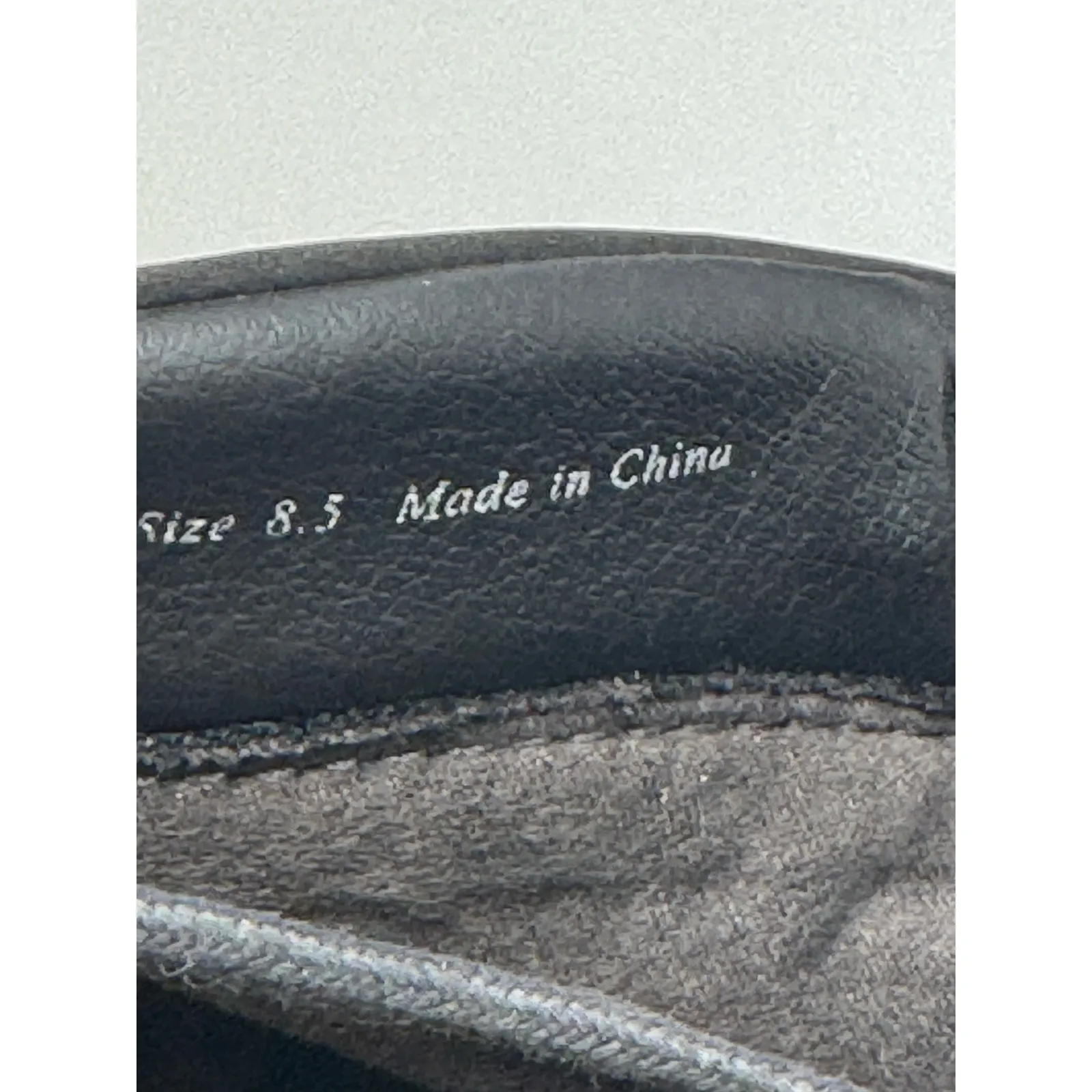 Dolce Vita Booties Post Faux Shearling Trim Suede Navy Blue Block Heel Size 8.5 Black - Image 7