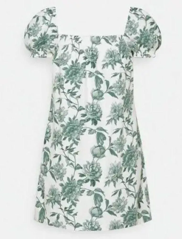 Abercrombie & Fitch Trapeze Mini Dress Smocked XS - Image 2