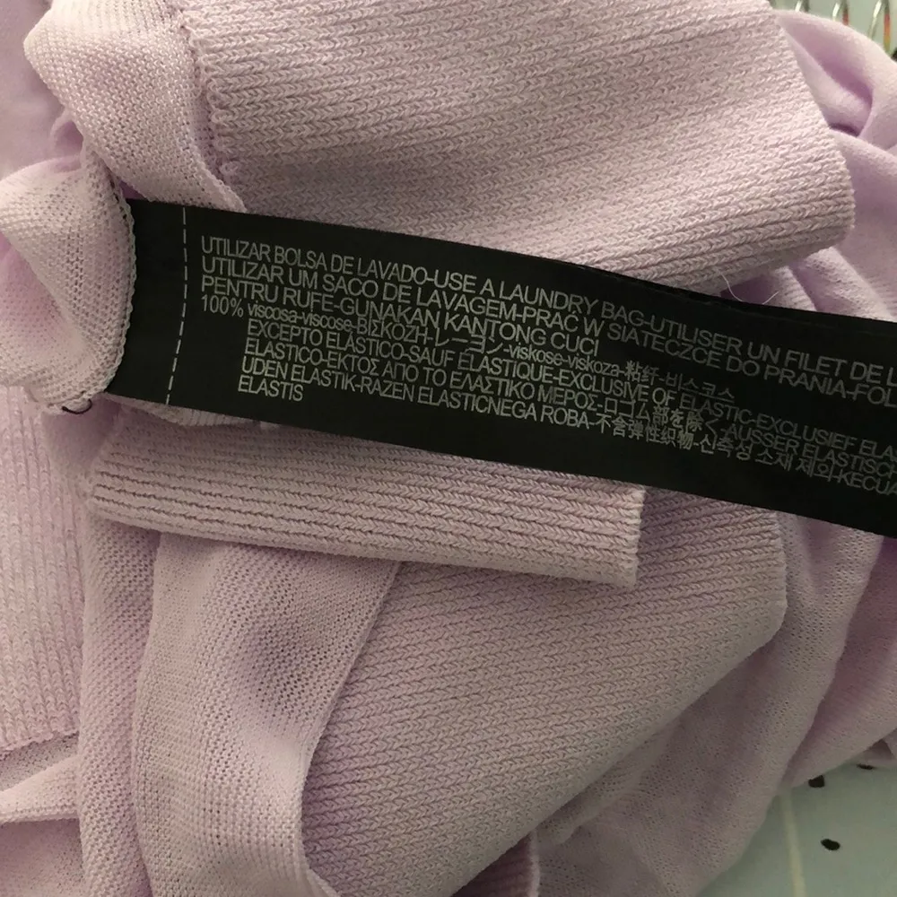 Cute Long Lavender Knit Zara Top - Image 7