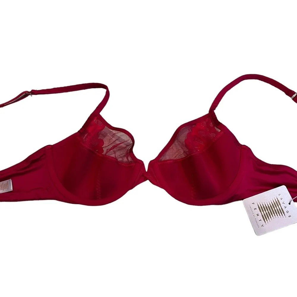 NWT, Savage x Fenty Goji Berry Red/Pink Smash, Sz 36C - Image 7