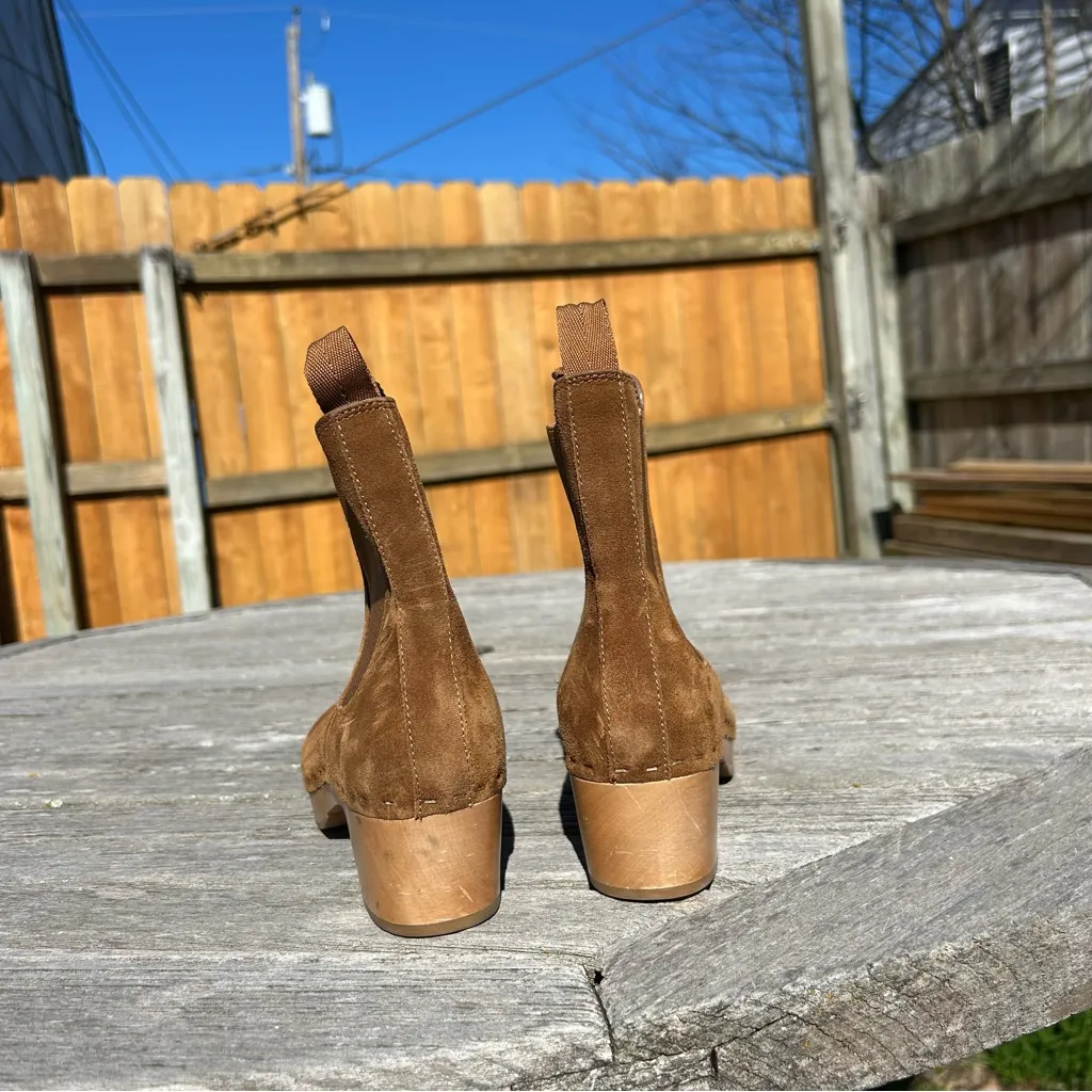 Loeffler Randall Women's Anabelle Clog Boot 5 Cacao Brown Ankle‎ Boots - Image 7