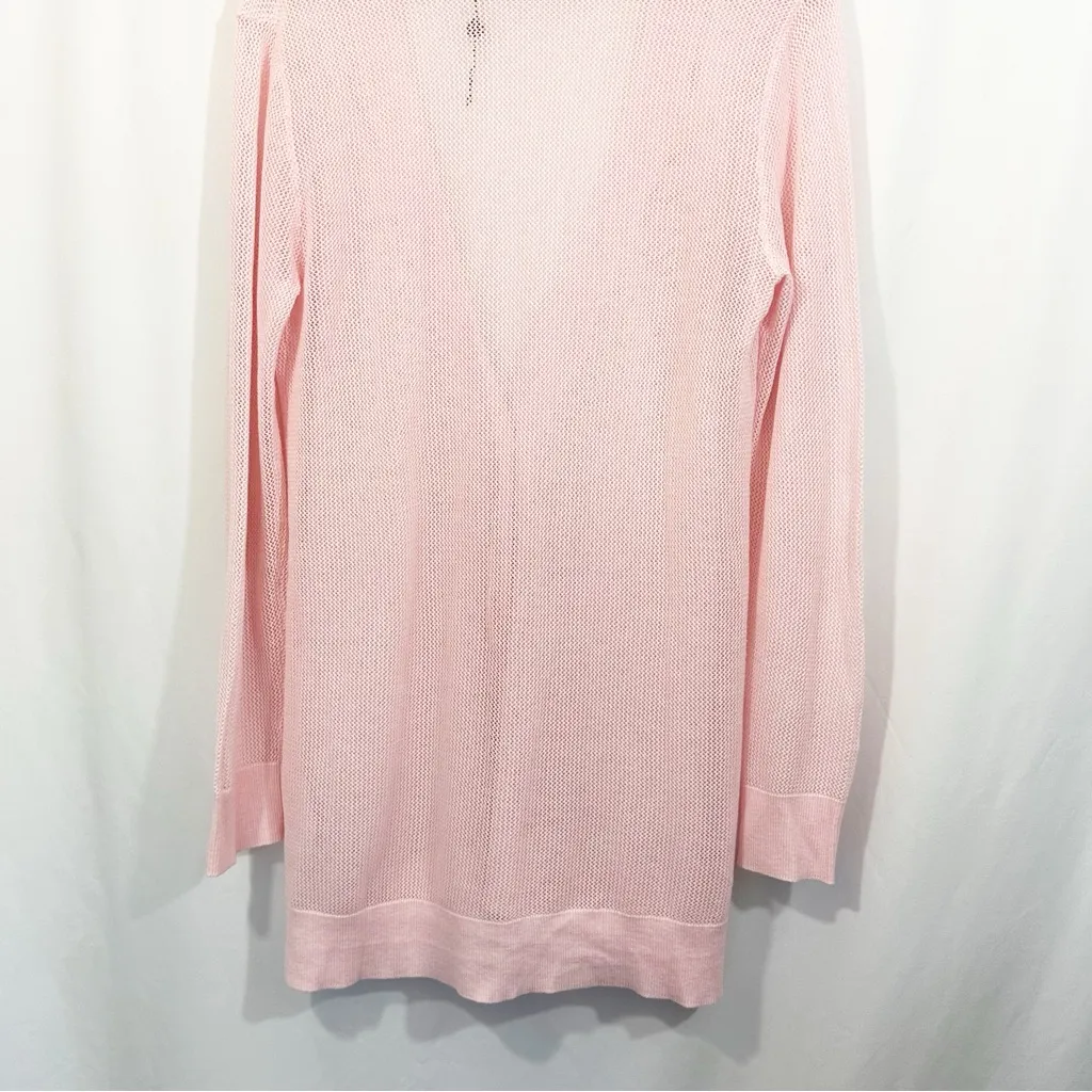 AG Adriano Goldschmied Cameron Longline Knit Cardigan Sweater in Pink - Image 8