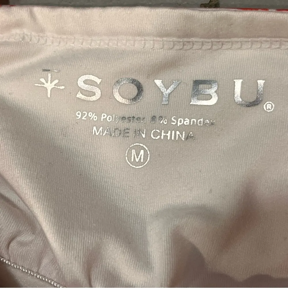 Soybu Melon & White Print Athletic Pullover Sleeveless Strappy Dress size Medium - Image 7