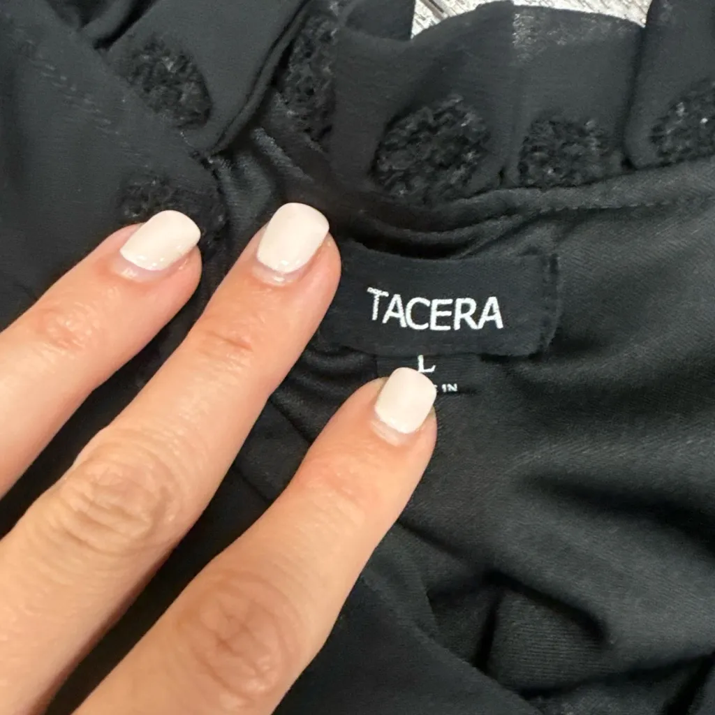 Tacera Black Long Sleeve Dress - Image 2