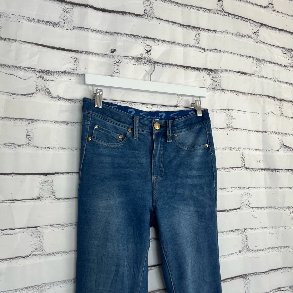 Seven7 Brooks Knit High Rise Denim Legging Jegging Women’s 4 Blue Skinny Jeans - Image 3