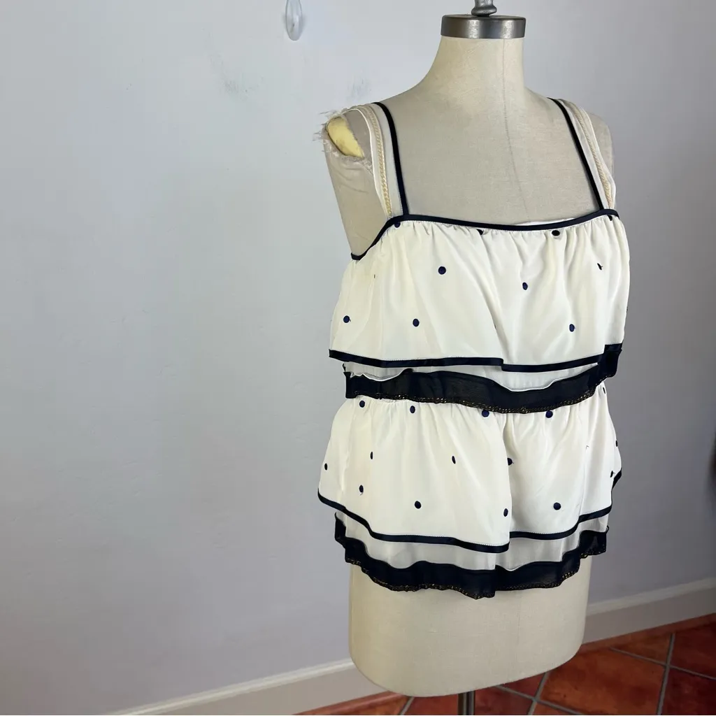 Marc Jacobs Silk Tiered Polka Dot Tank Top - Image 2