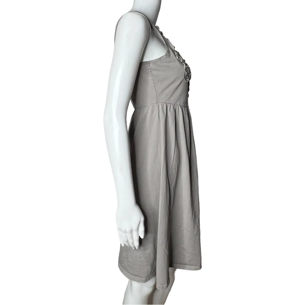 Garnet Hill Womens Florette Tank Dress Gray Fit & Flare‎ Sleeveless Scoop Neck - Image 2
