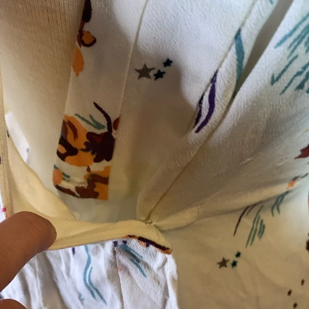 Free People Star Print Crisscross Tunic Top Size XS - Image 3