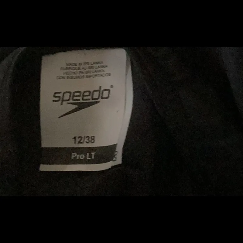 Speedo Women's Solid  Pro LT Swimsuit, Size 12/38, Black, NWOT Box - Image 9