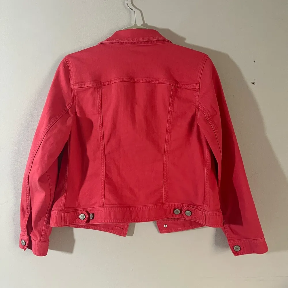 Talbots MP Pink Denim Jacket - Image 7