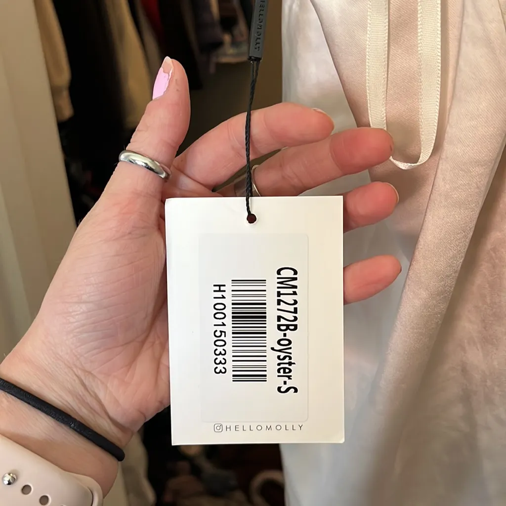 Hello Molly Heavy Hearts Dress - Oyster - Image 2