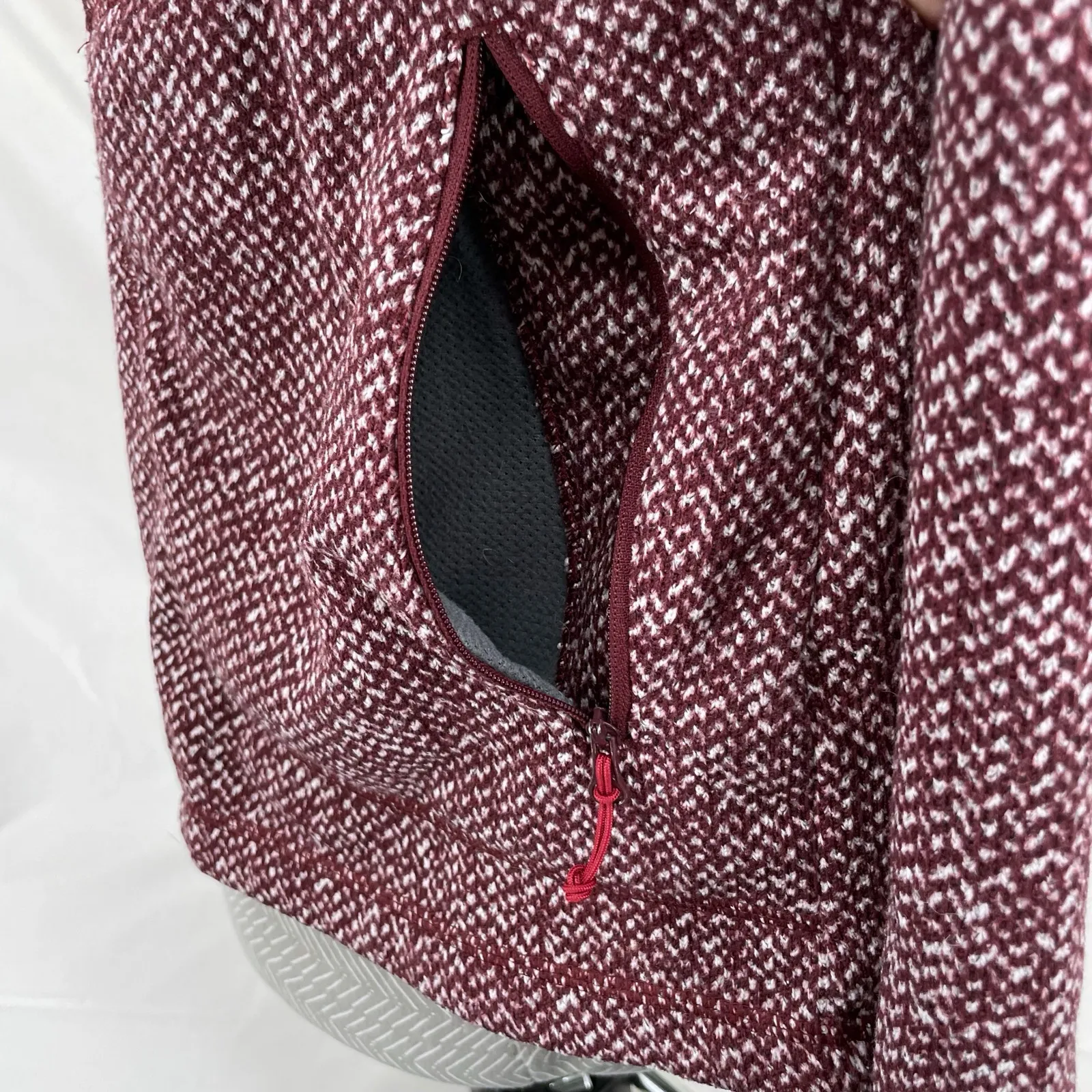 RAB Amy Hoody Zip Up Rioja Red Fleece Jacket Hoodie Hiking Outdoors Top Size L Size L - Image 5