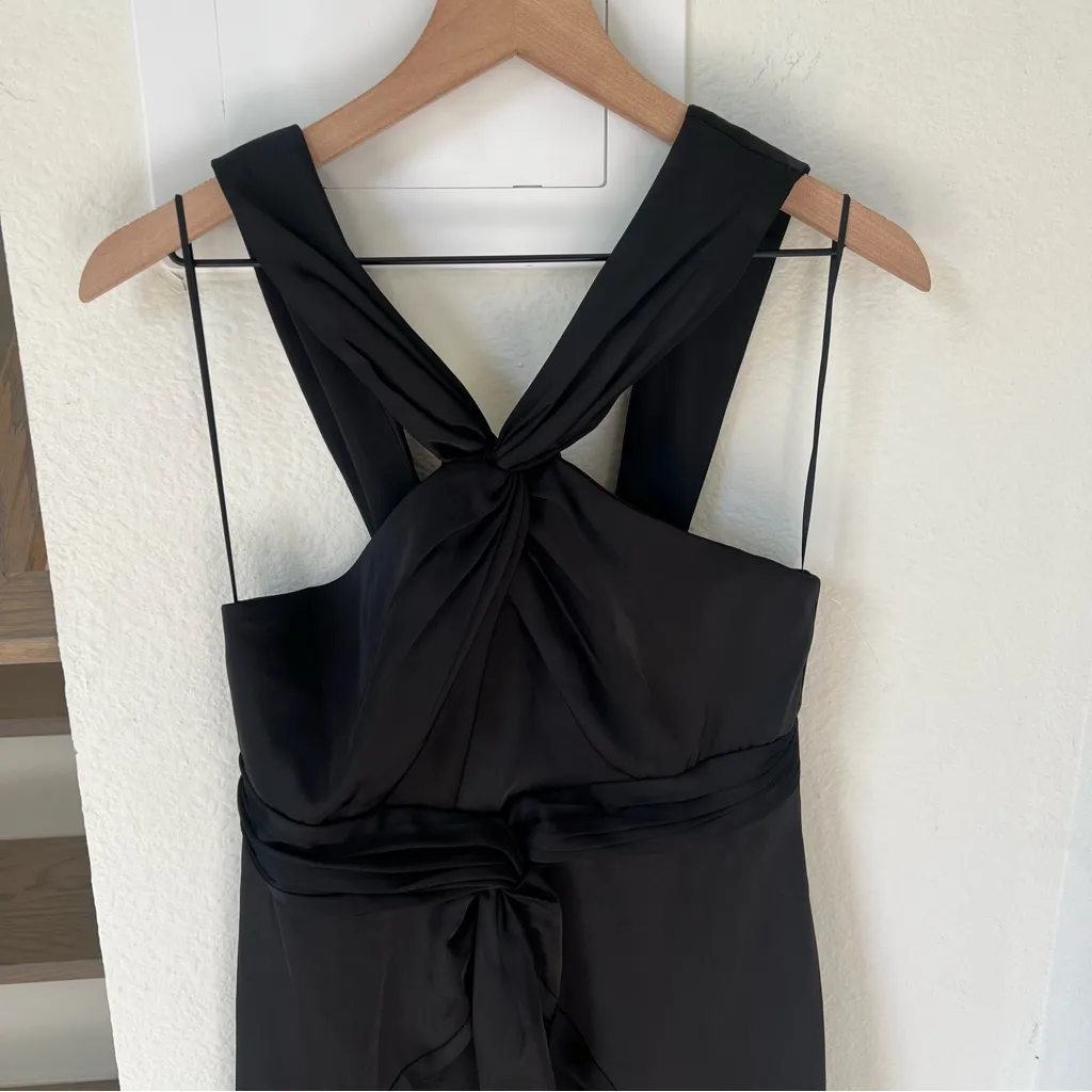 New ASTR The Label Georgiana Halter Neck Maxi Dress in Black - Image 8