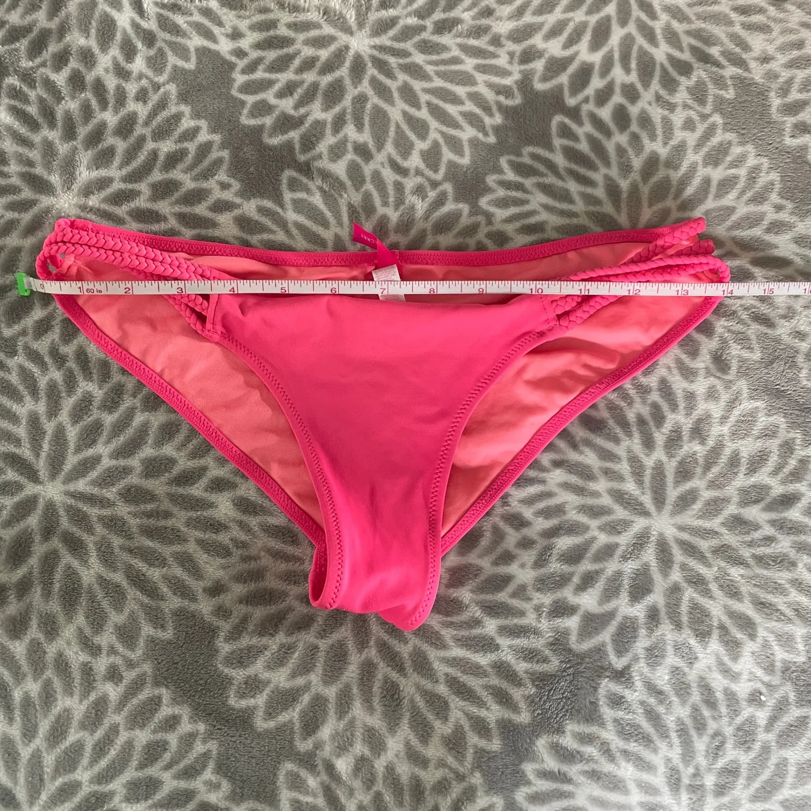 Victoria's Secret Swim Bikini Bottoms size Small Braided Sides Cheeky Vacation - Image 5