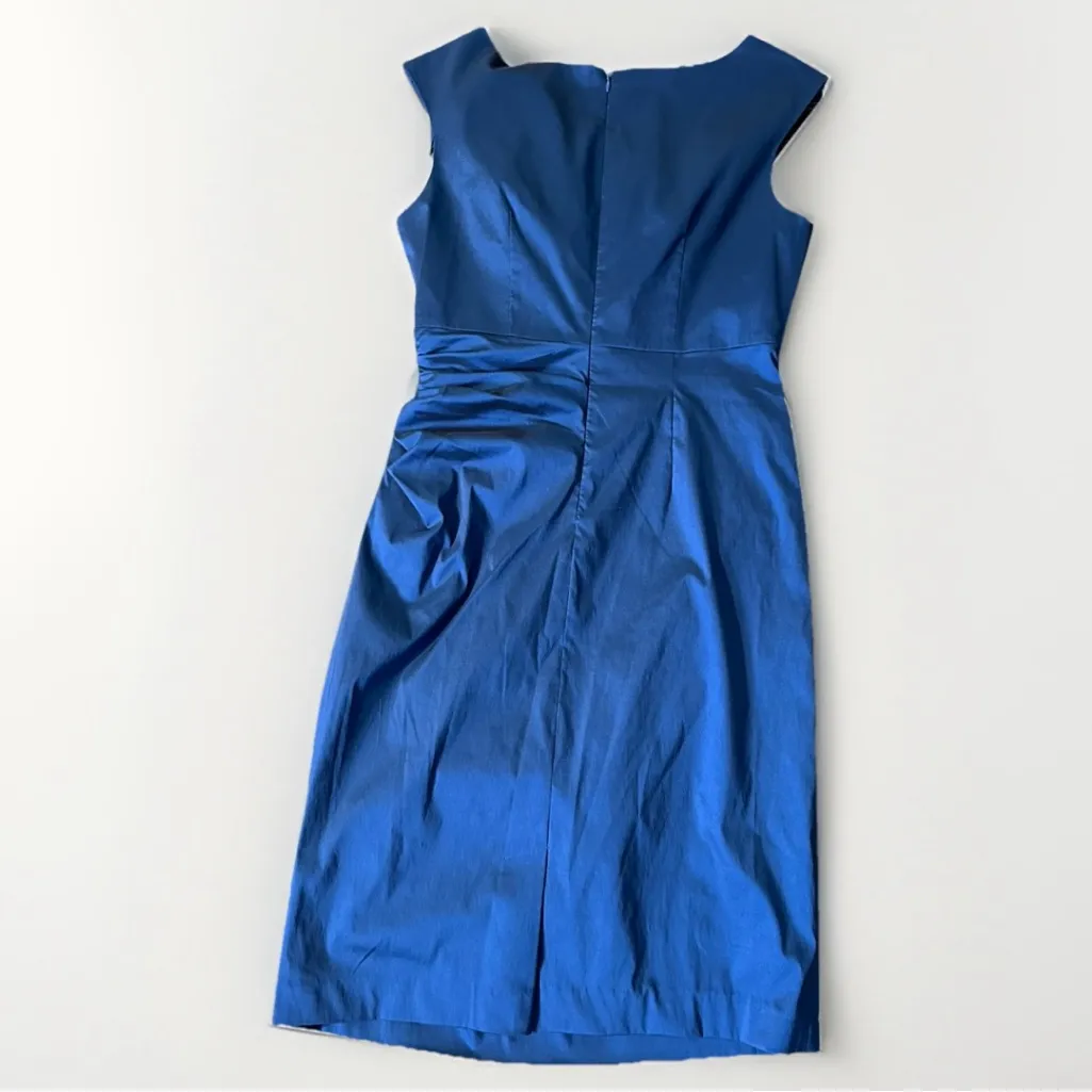 Women's Adrianna Papell Turkish Sea Ruched‎ Detail Sleeveless Dress Size 14 - Image 2