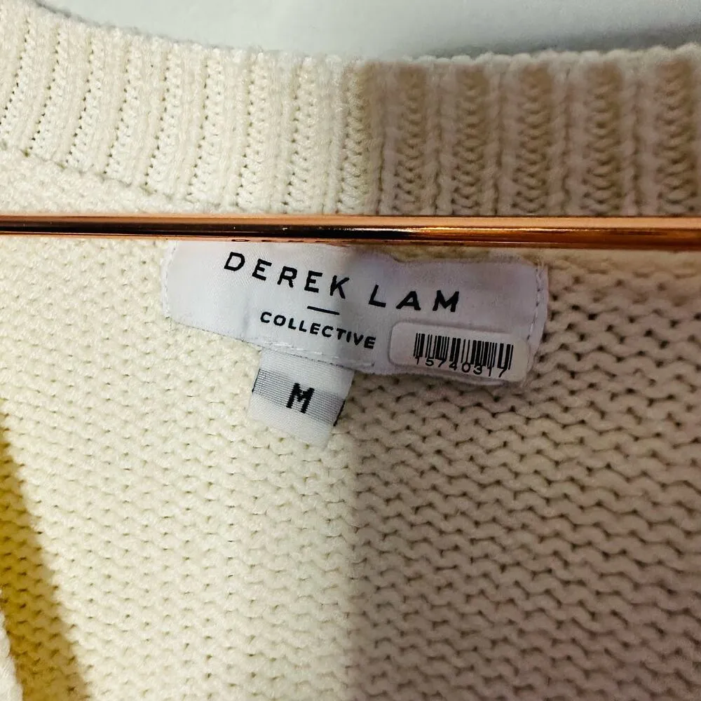 Derek Lam 10 Crosby Fair Isle Wool-Blend Cardigan Size Medium - Image 6