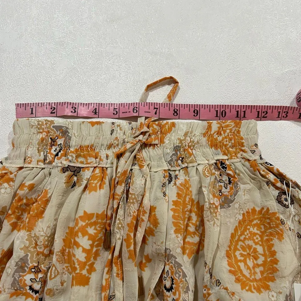 Bishop + Young Splendor Flare Skirt XS Boho Floral Elastic Waist NWT - Image 6