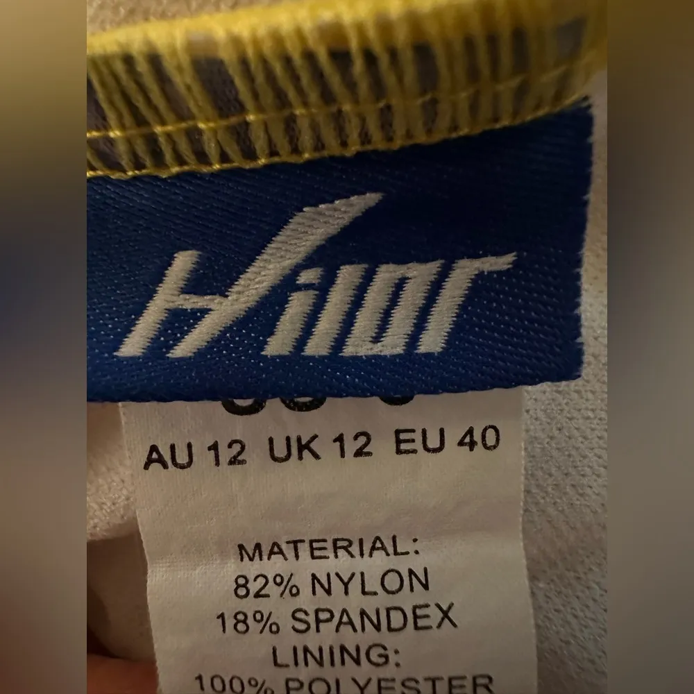 Hilor Women Yellow One Piece Bathing Suit One Shoulder Ruffle Swimwear NWOT Size 8 - Image 4