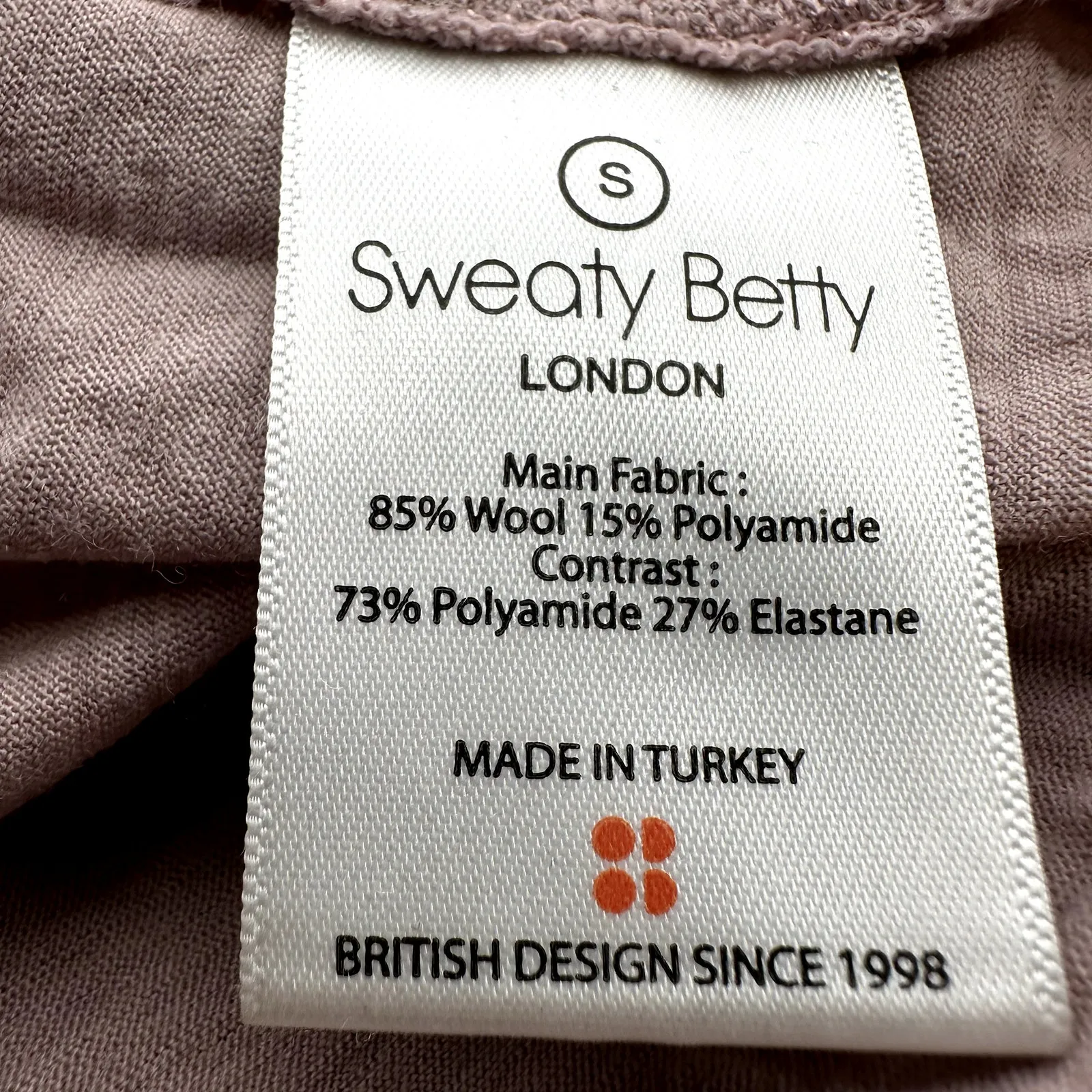 Sweaty Betty Breeze Merino Long Sleeve Run Top Lightweight Velvet Rose S - Image 4