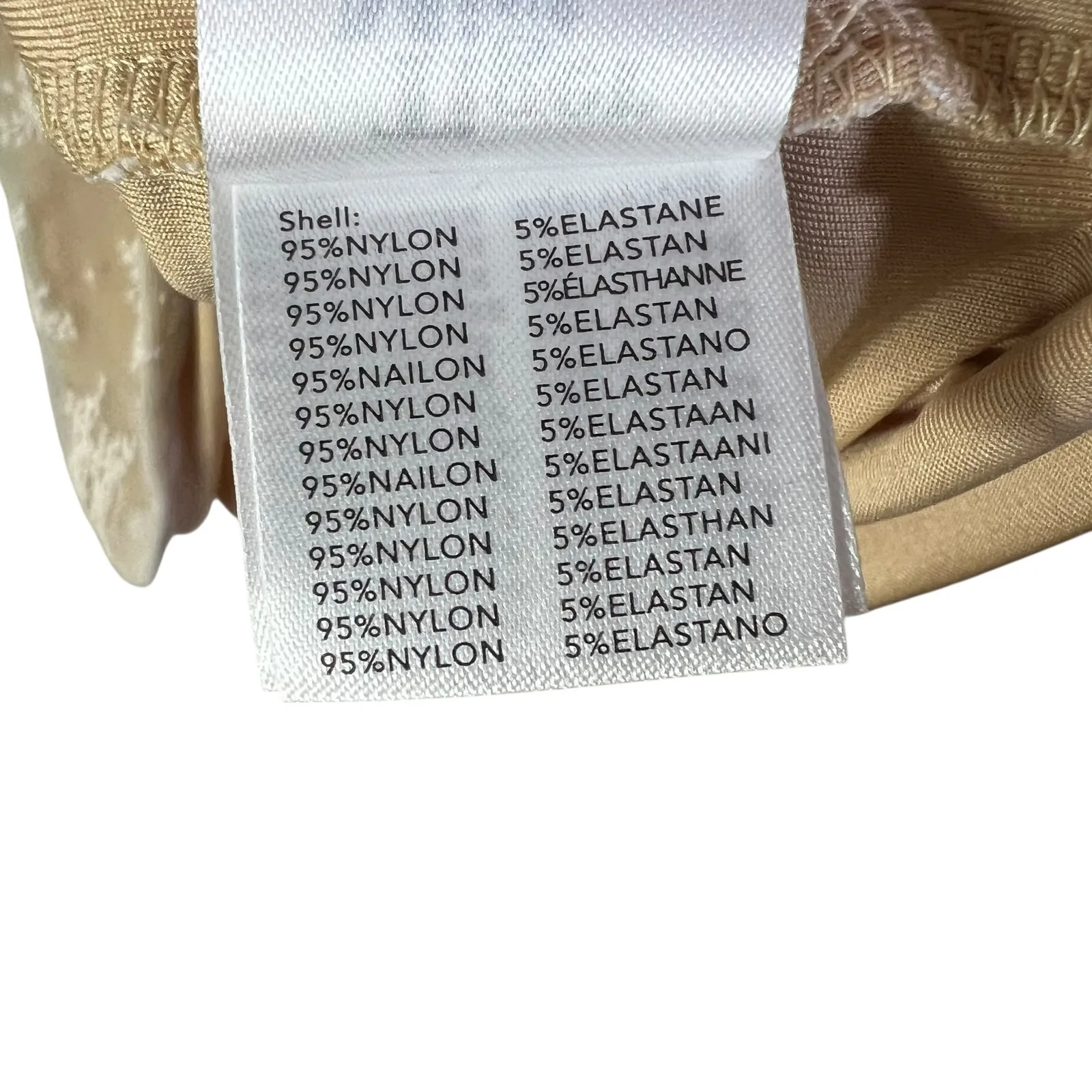 Tiger Mist Beige Lace Overlay Maxi Skirt Floral Print Size Small - Image 6