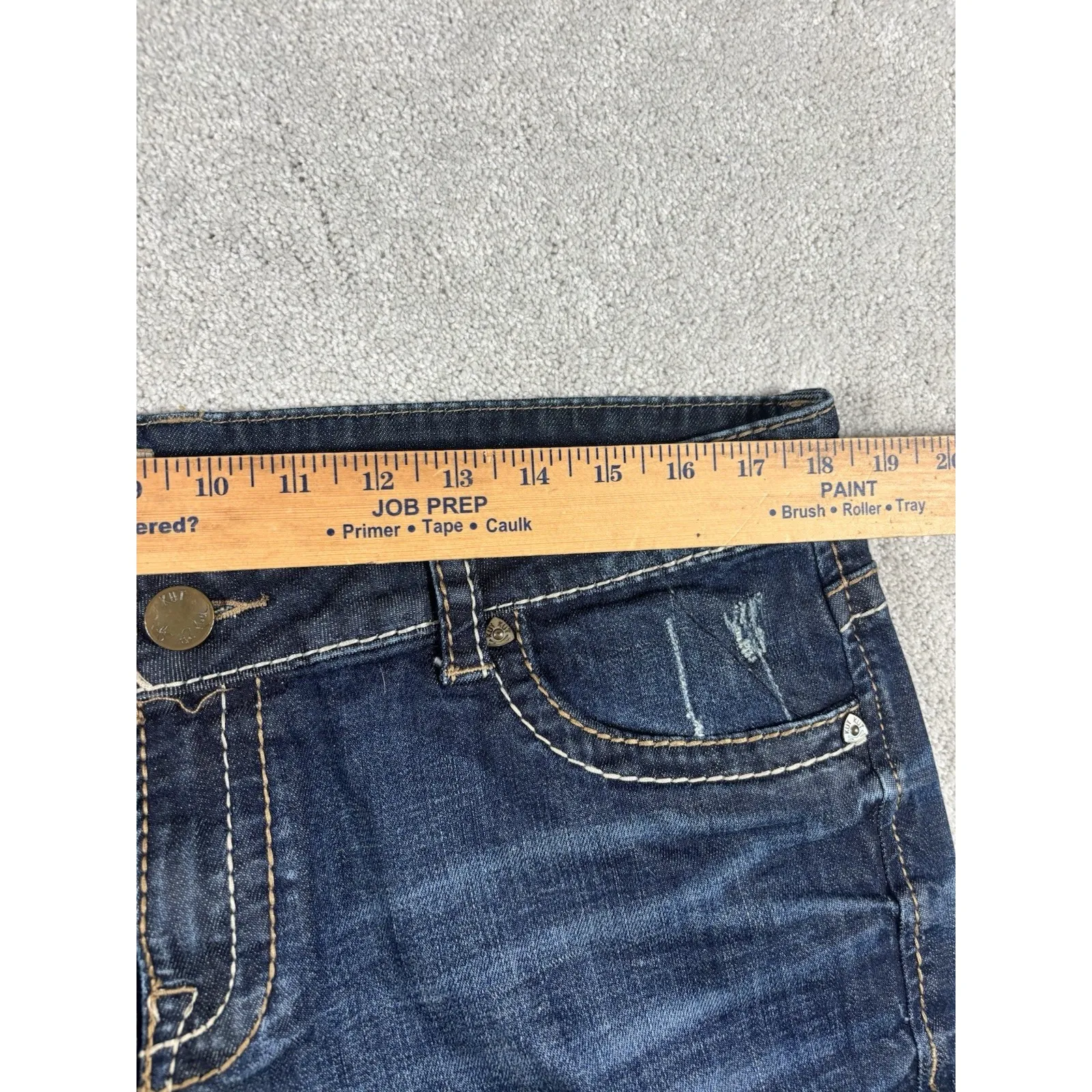 Kut From The Kloth Jeans Kate So Low Bootcut Thick Stitch Women Size‎ 16 (37x34) - Image 9