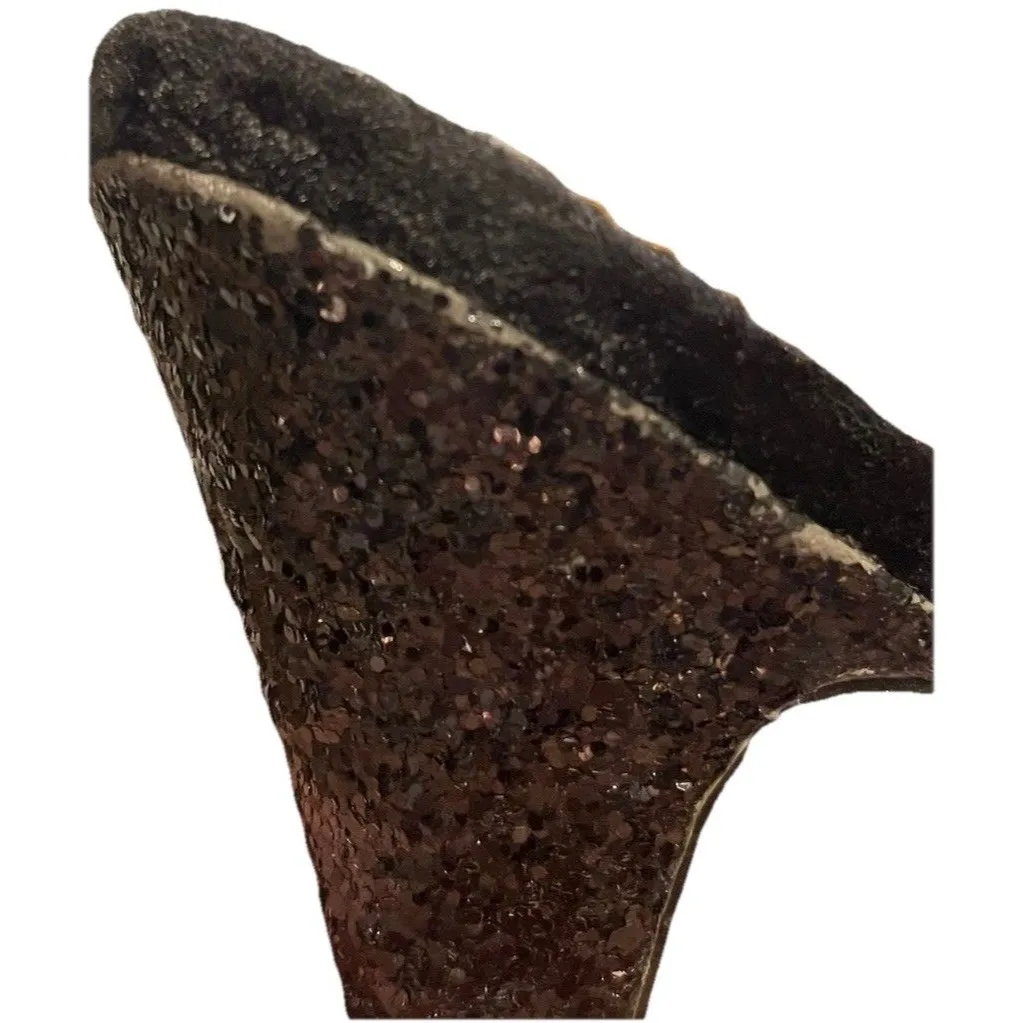 Poetic Licence Perfectly Lovely Black Velvet Glitter Platform Heels Size 10 NIB - Image 11