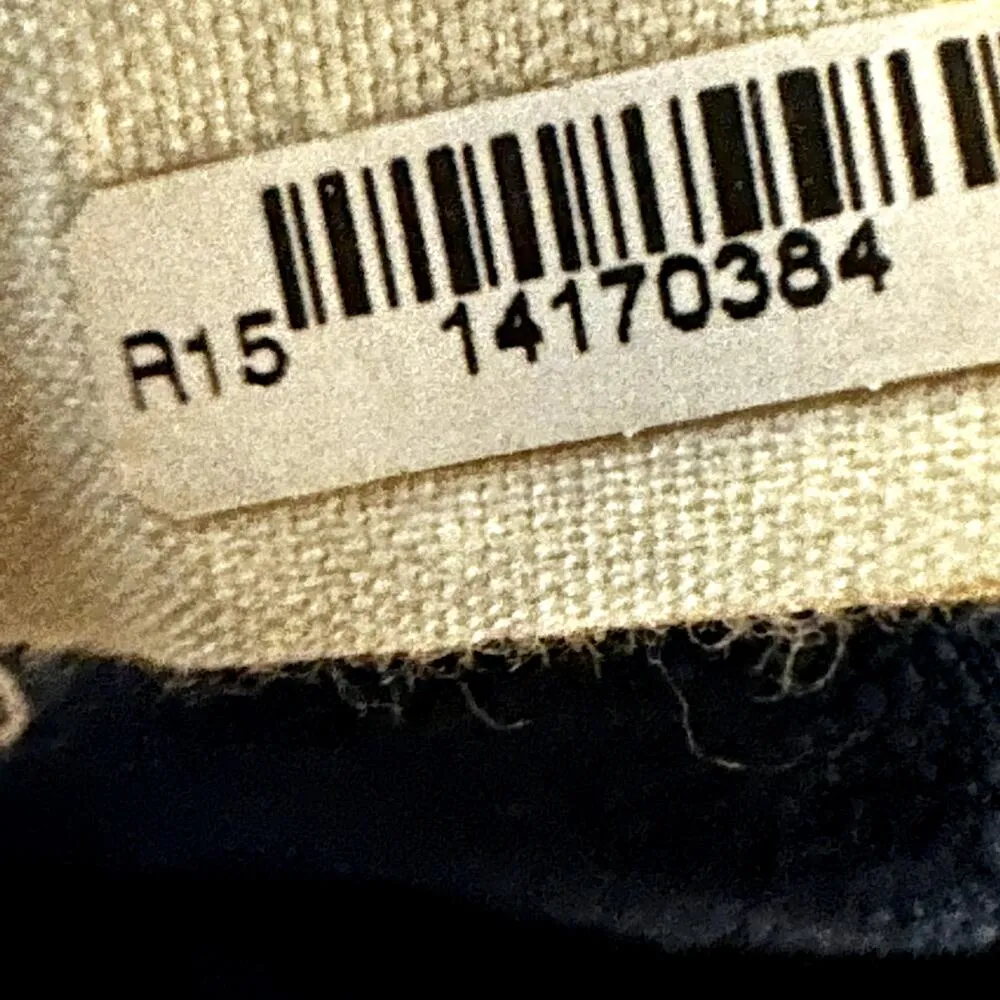 Eileen Fisher Crepe Ankle Trousers Linen Pleated Straight Leg Denim Blue Large - Image 6