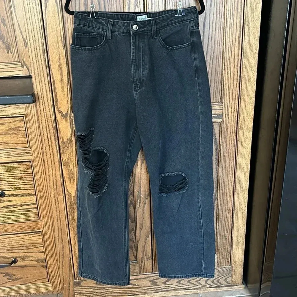 Princess Polly | Fraya High Waisted Boyfriend Jeans Distressed | womens‎ 10 - Image 6