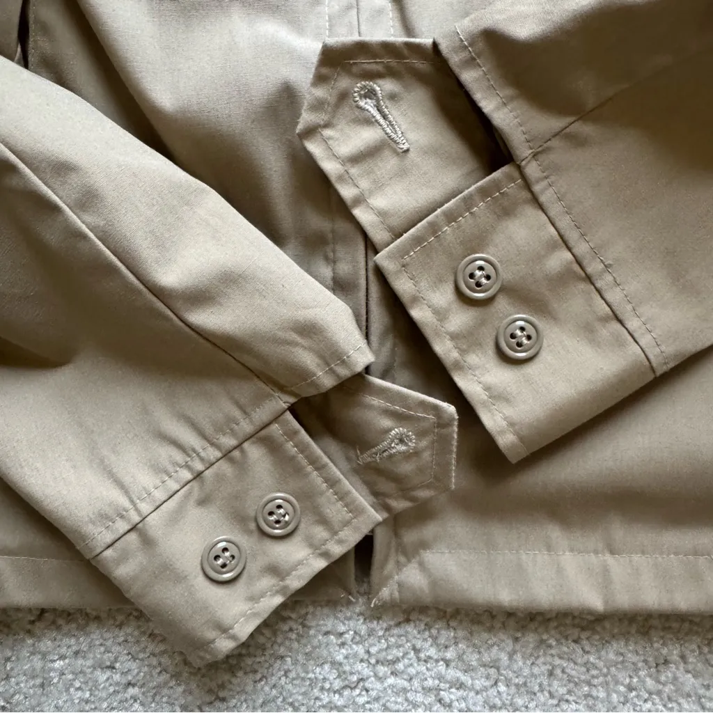 Vintage Creighton Stahl Insulated Windbreaker Jacket Women’s 8/10R Tan - Image 4