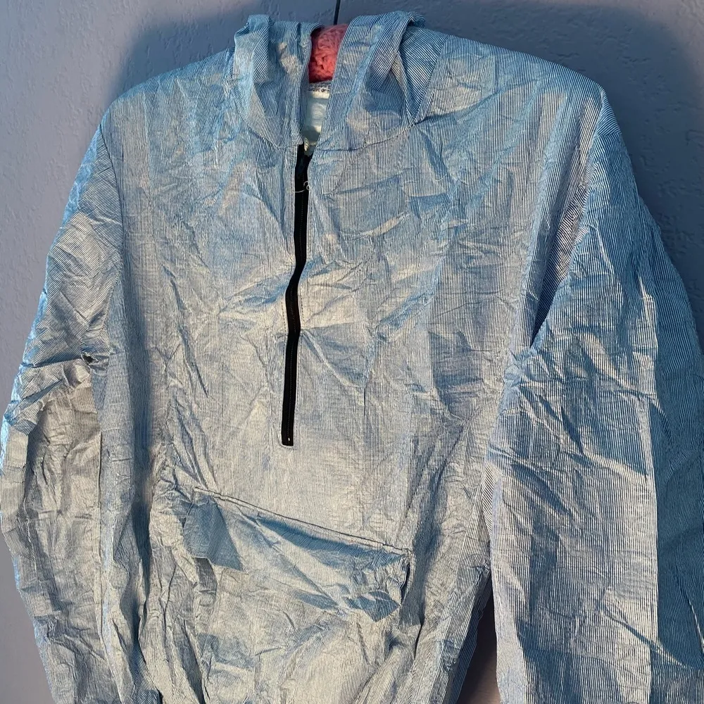 Vintage‎ Pullover Olefin Hoody Jacket Blue - Image 3