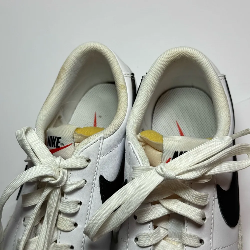 Nike Blazer Classic White and Black Low-Top Sneakers 7.5 - Image 6
