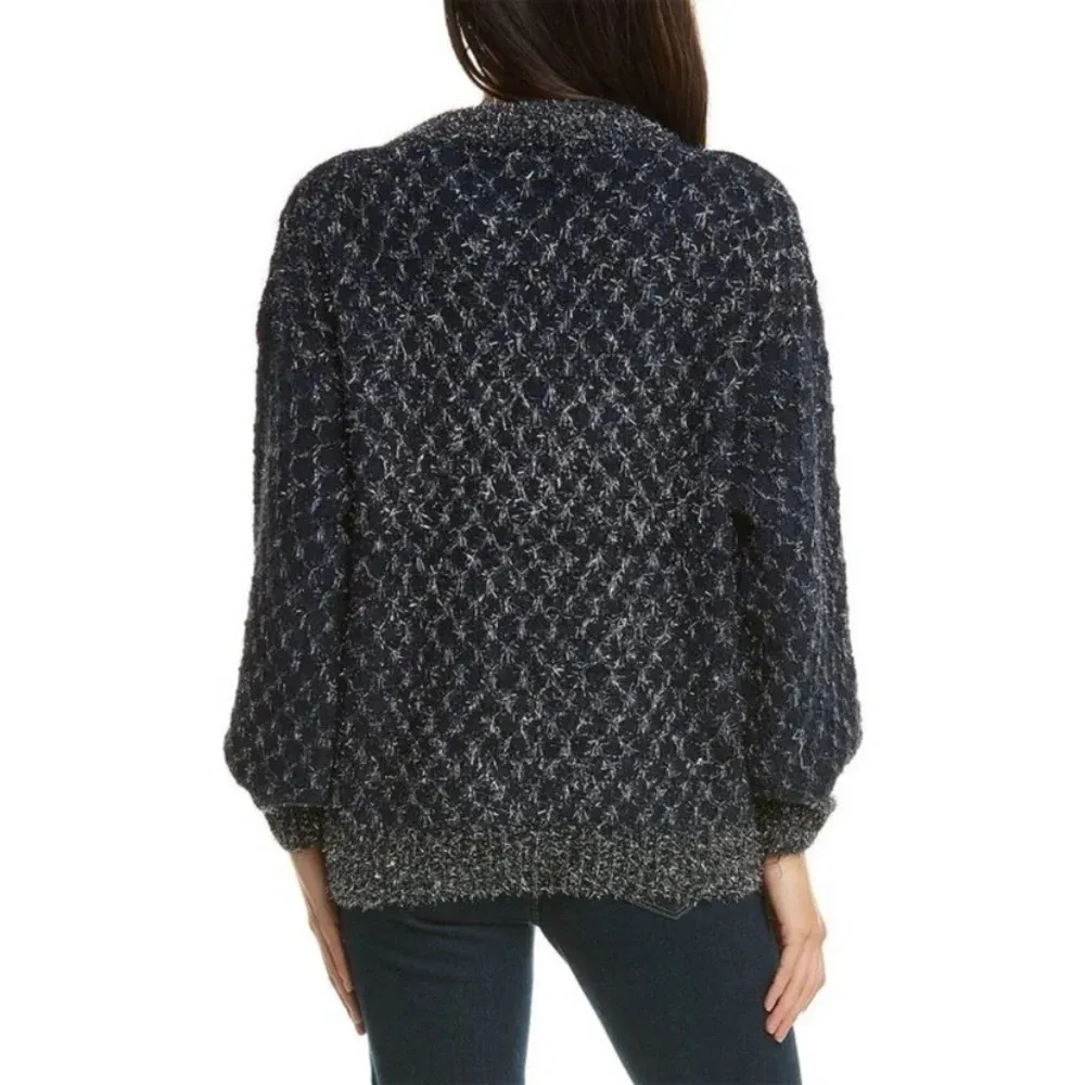 NWT RAGA Navy Blue Tinsel Sweater - Image 3