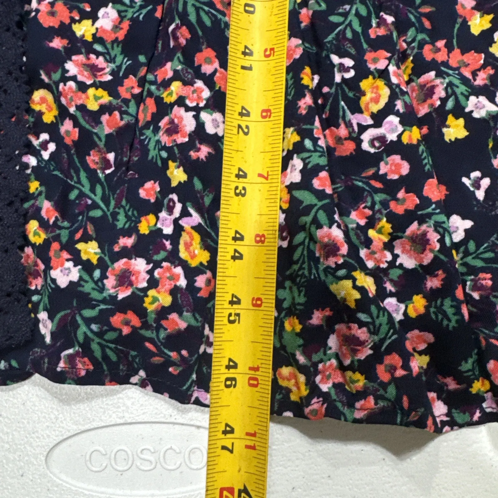 Jessica Simpson Women’s Floral Long Kimono Duster Cardigan Ruffle Hem Size M - Image 9