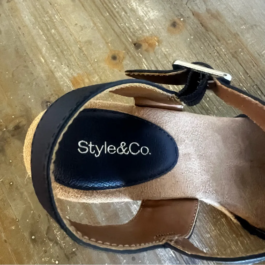 Style & Co Siggyy Wedge Espadrille Women's Sandal Size 8.5 #250995 - Image 5