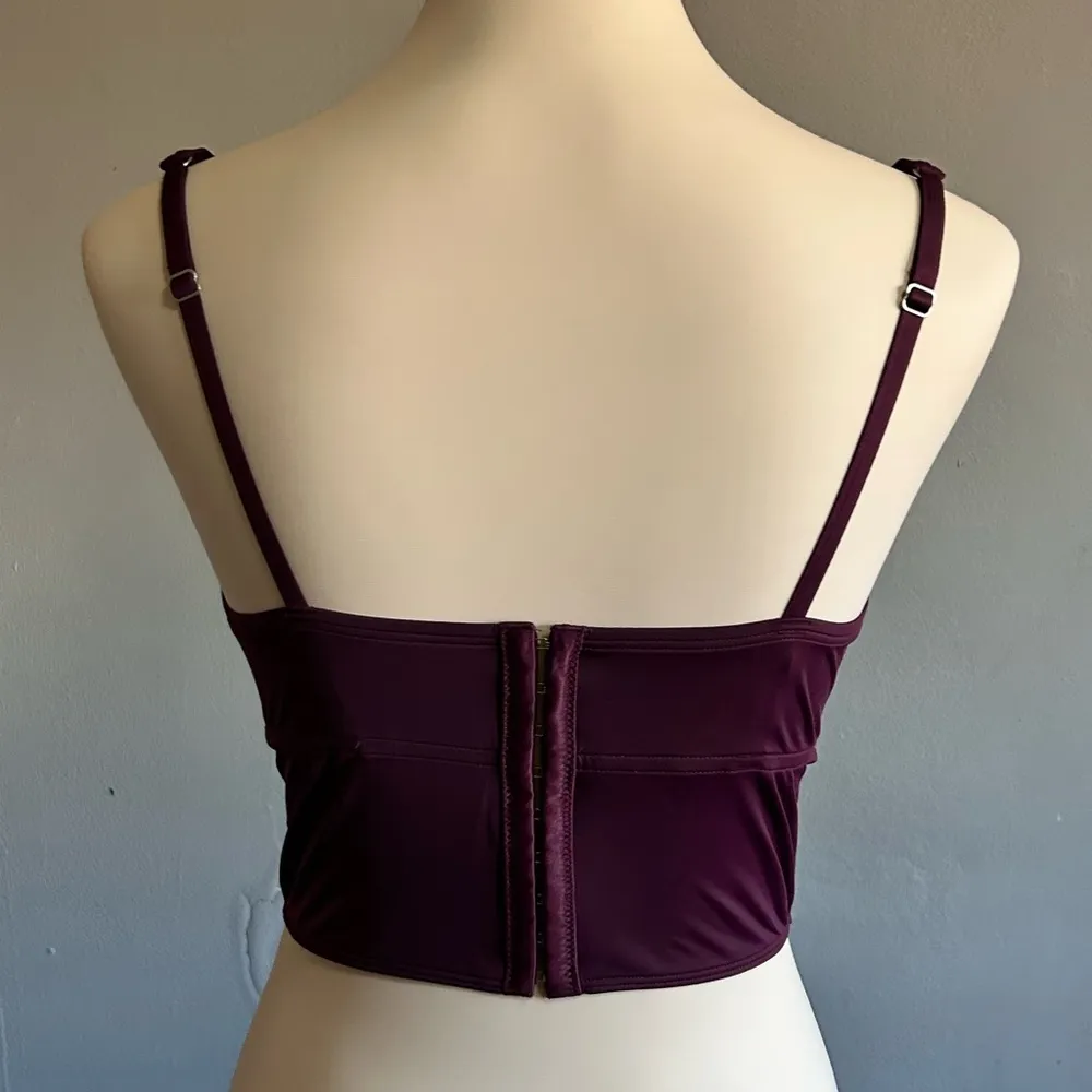 NWOT Gilly Hicks Micro Modal Lace Bustier | Size: L - Image 3