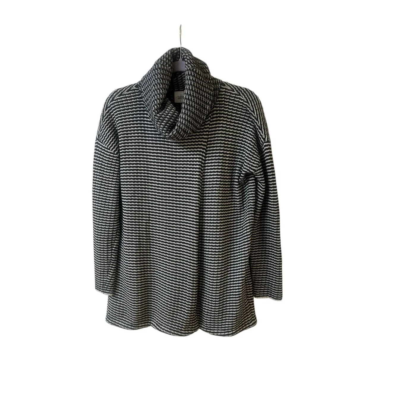 CAbi Fergie Split Stripe turtleneck sweater Small - Image 2