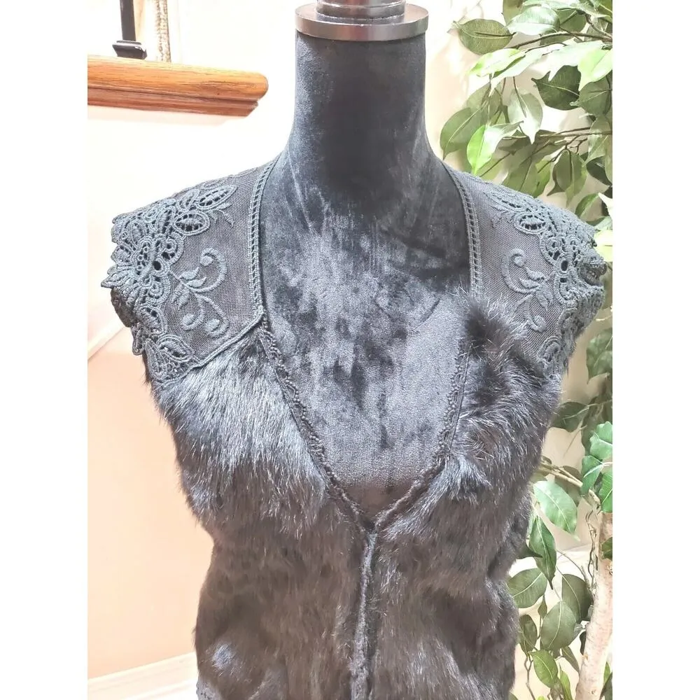 VTG Jazzy Star's Women's Black Polyester Sleeveless V - Image 2