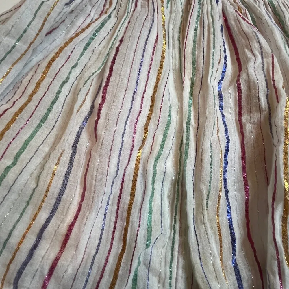 Anthropologie Embroidered Halter Top Boho Chic Festival Summer Blouse Size 6 - Image 6