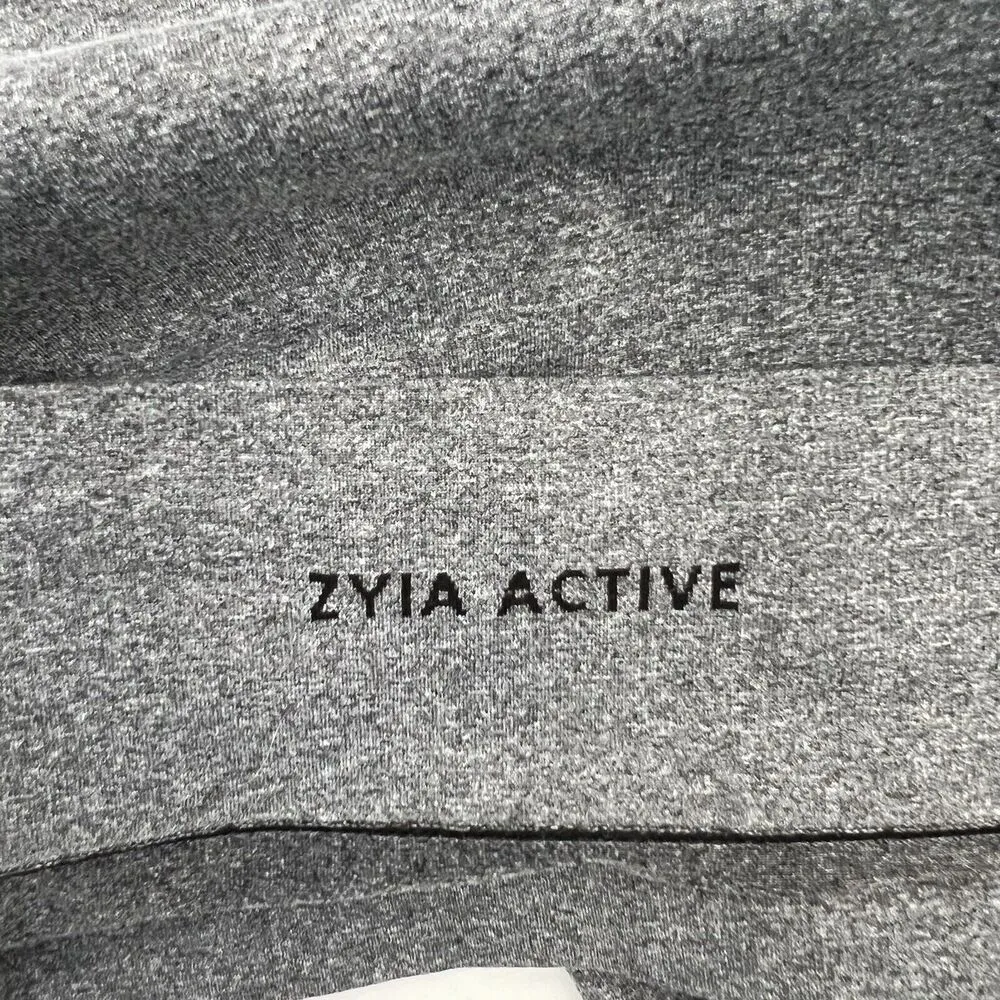 Zyia Active Size XL Top Gray Performance Seamless Long Sleeve Vented Workout - Image 9