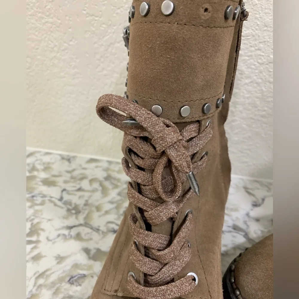 Sam Edelman “Jennifer” leather suede combat boots - Image 4