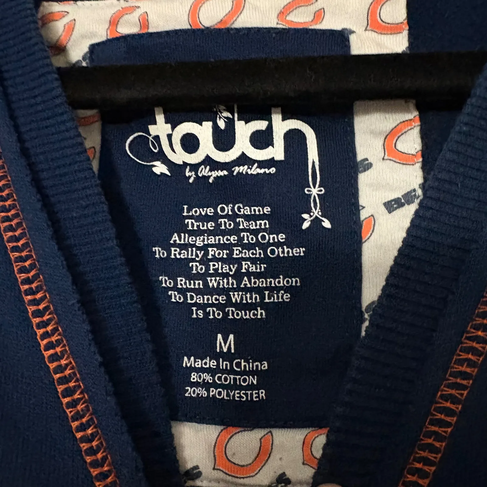 Touch by Alyssa Milano Chicago Bears NFL Football V - Image 2