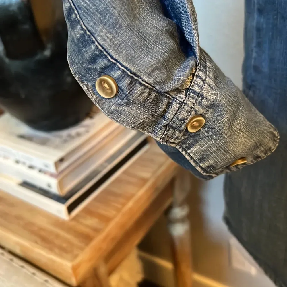 lightweight button down denim top Size XS - Image 4