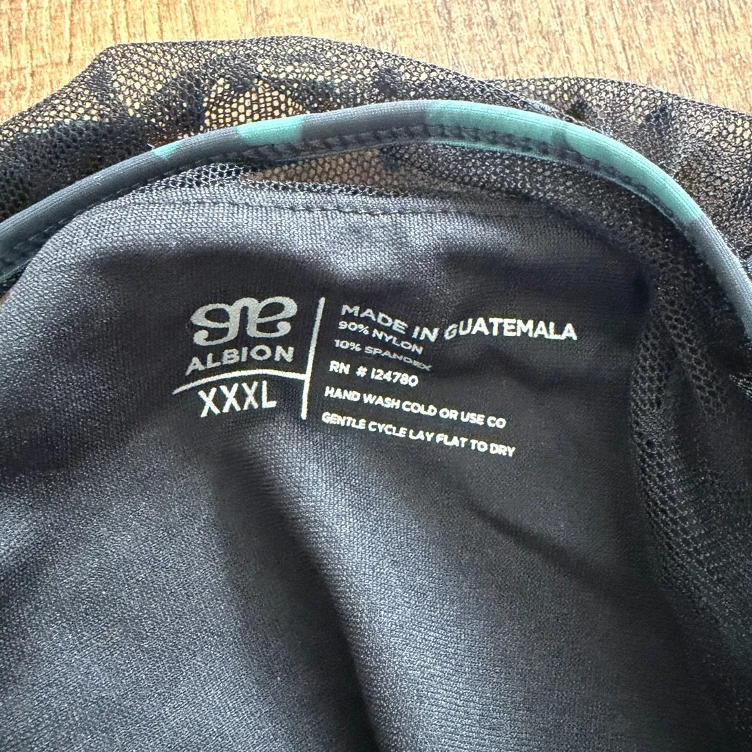 Albion Fit Maria Sea Petal Crop Top Swimsuit Size XXL - Image 8