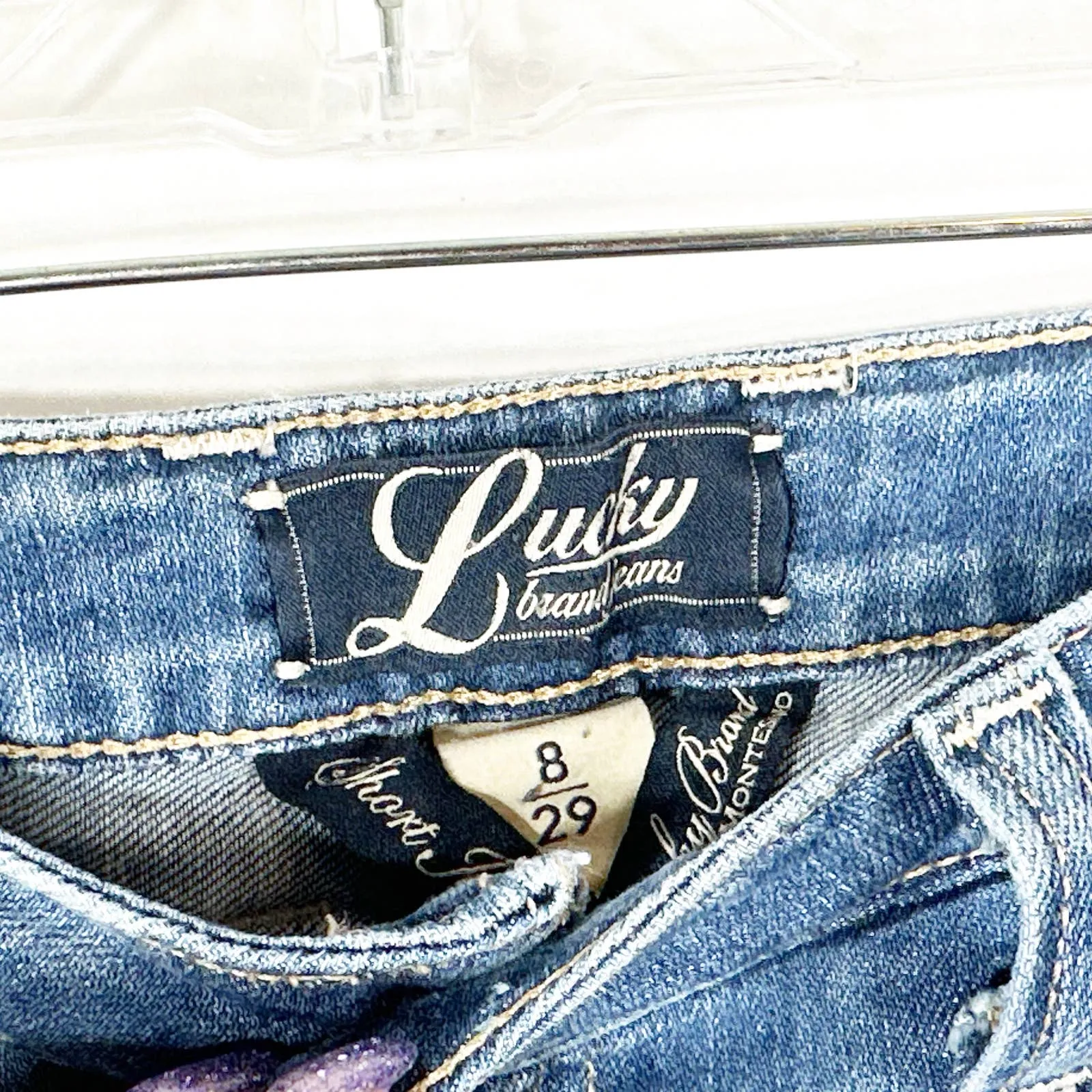 Lucky Brand Size‎ 8 Jeans Flare Boot Cut Blue Denim Cotton Stretch Womens 1605 - Image 9