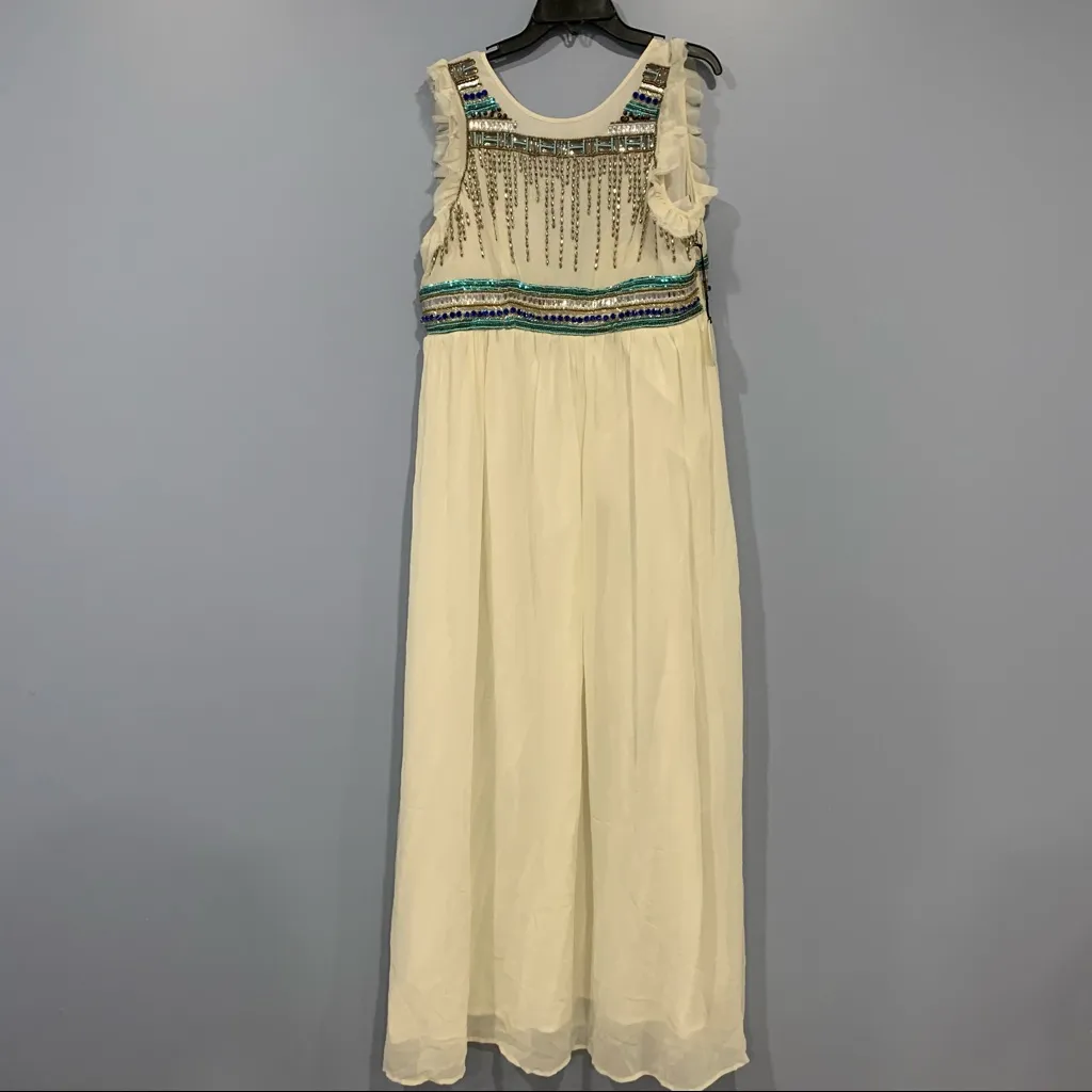 Tularosa x Revolve Stella Beaded Ivory Dress - Image 4