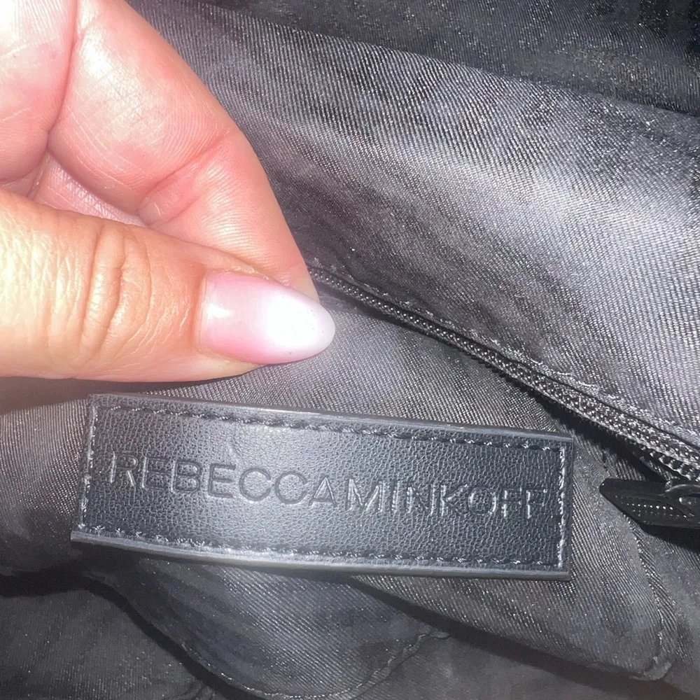 Rebecca Minkoff Green Suede Vanity Crossbody Saddle Bag - Image 7