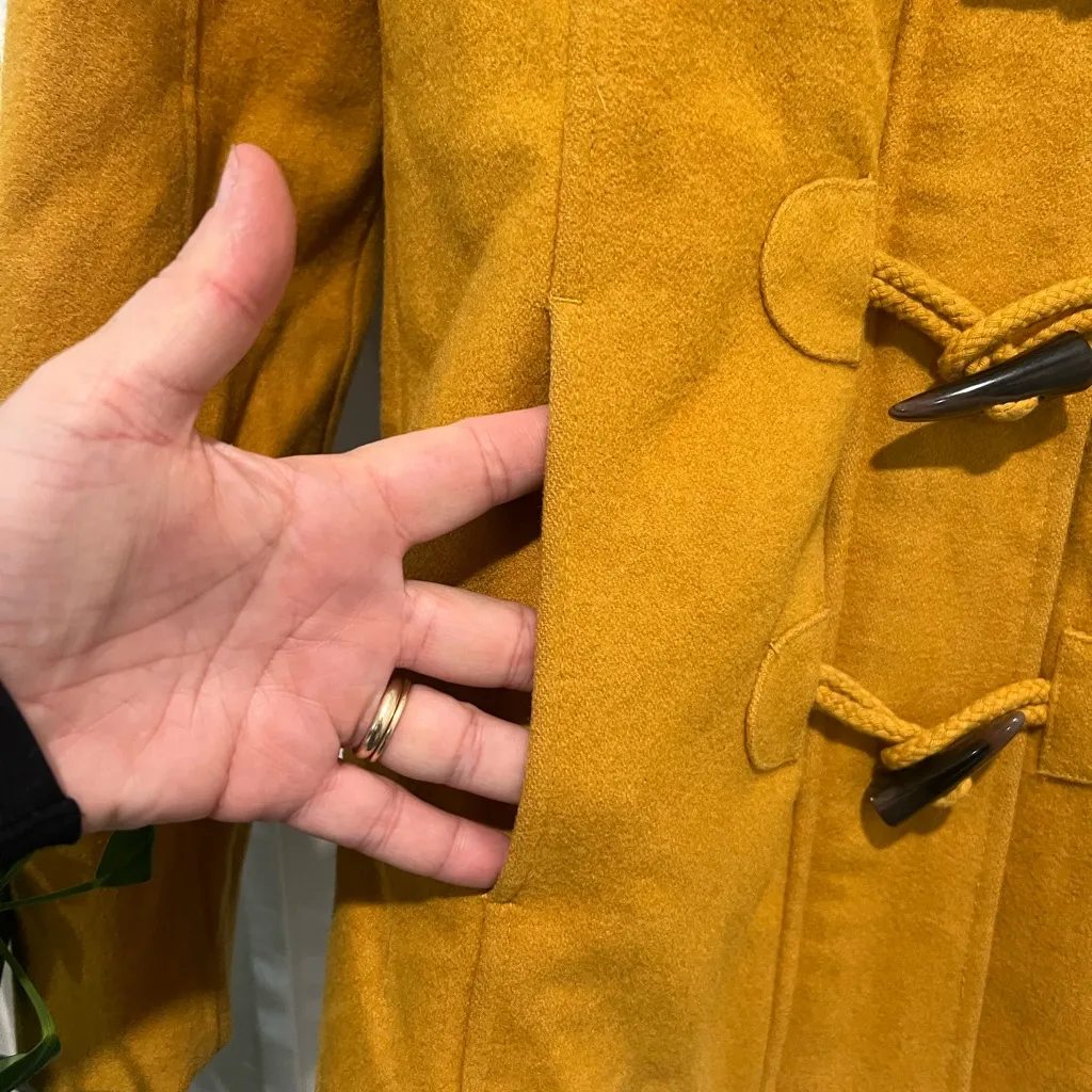 Merona Women's Golden Yellow Toggle Pea Coat - Image 2