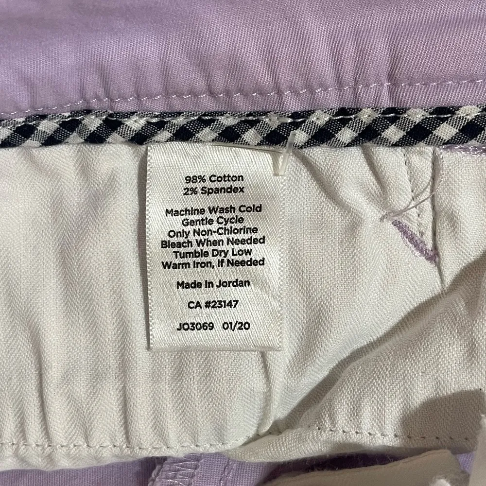 Women’s Talbots lilac purple perfect skimmer cropped casual pants 6 - Image 4